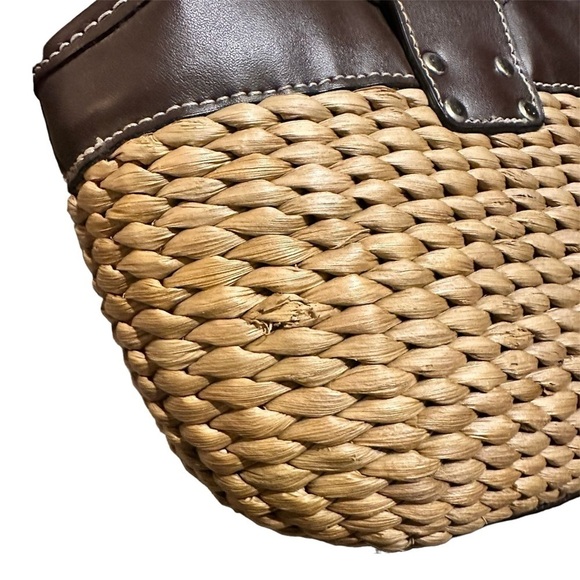 Vintage Charlotte Russe Handbag Basket Style with Buckle - Picture 7 of 7